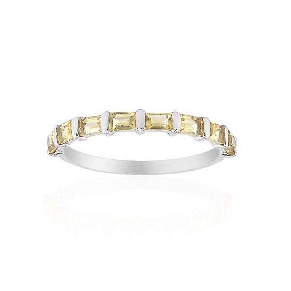 Cavill Silberring Schicker Citrin Plated Silber günstig online kaufen