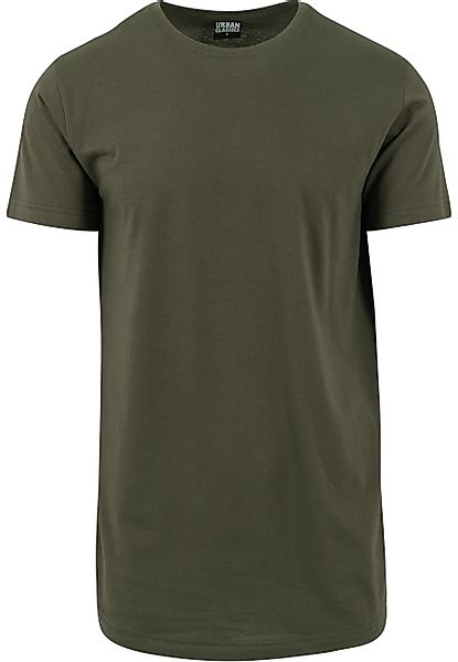 URBAN CLASSICS Kurzarmshirt "Urban Classics Herren Shaped Long Tee", (1 tlg günstig online kaufen