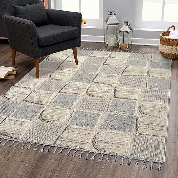 Carpet City Hochflor-Teppich »VALENCIA 950«, rechteckig, 20 mm Höhe, Läufer günstig online kaufen