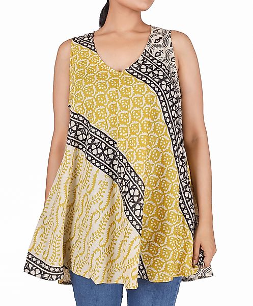 Guru-Shop T-Shirt Boho Blusentop, leichtes Longtop günstig online kaufen