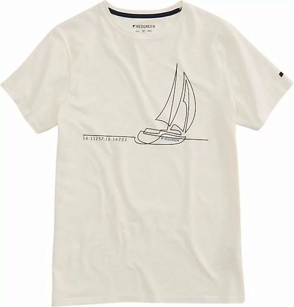 REDGREEN Print-Shirt mit Segelboot Print Chet günstig online kaufen