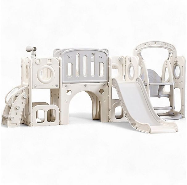habeig Spielturm 9-in-1 Kinder Spielturm mit Rutsche 255x110 cm Schaukel Ba günstig online kaufen