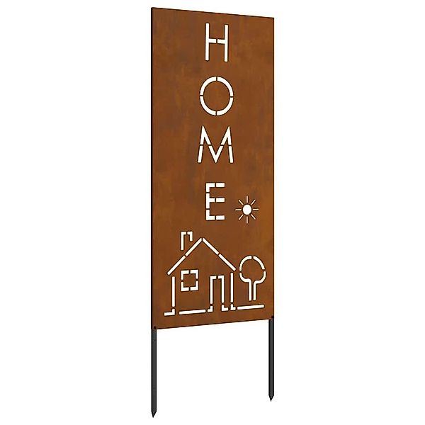 vidaXL Wandbild Garten dekoratives Panel Rostig günstig online kaufen