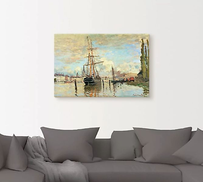 Artland Wandbild "Die Seine in Rouen. 1874.", Boote & Schiffe, (1 St.) günstig online kaufen