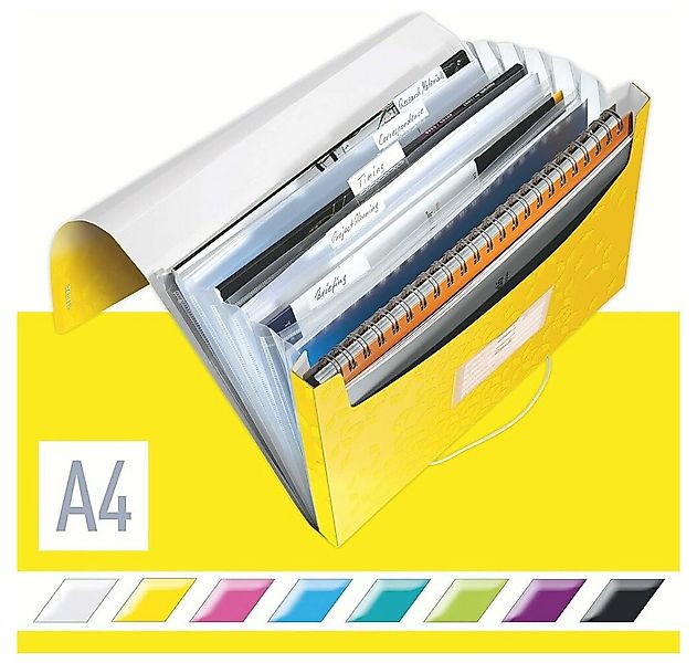 LEITZ Fächermappe Fächermappe WOW 4589 6 Fächer gelb günstig online kaufen