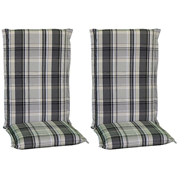 Beo Sitzauflage Hochlehner Atika 2er-Set Karo Beige günstig online kaufen
