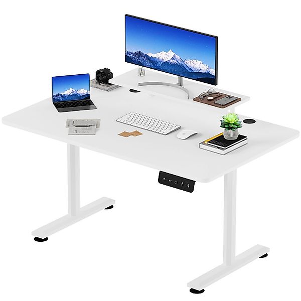 HOMALL Schreibtisch Höhenverstellbarer Schreibtisch mit Monitorständer günstig online kaufen