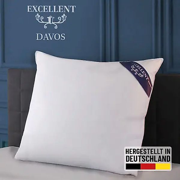 Excellent 3-Kammer-Kopfkissen »Davos«, (1 St.), mit 100% Gänsedaunen in den günstig online kaufen