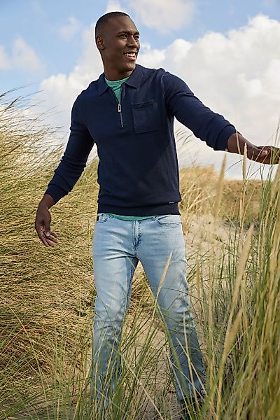 Bruno Banani Strickpullover mit Reißverschluss und günstig online kaufen