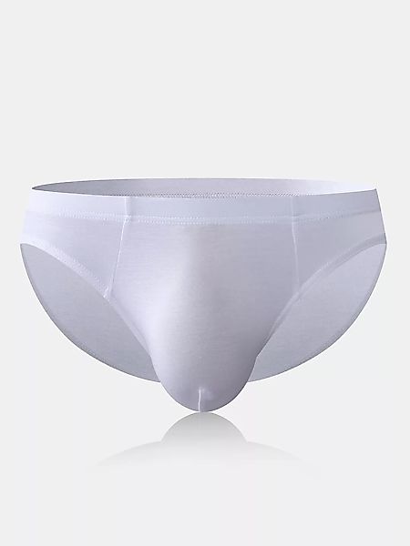 Herren Bambusfaser Plain Slips Atmungsaktiv Sexy Low Rise Unterwäsche mit B günstig online kaufen