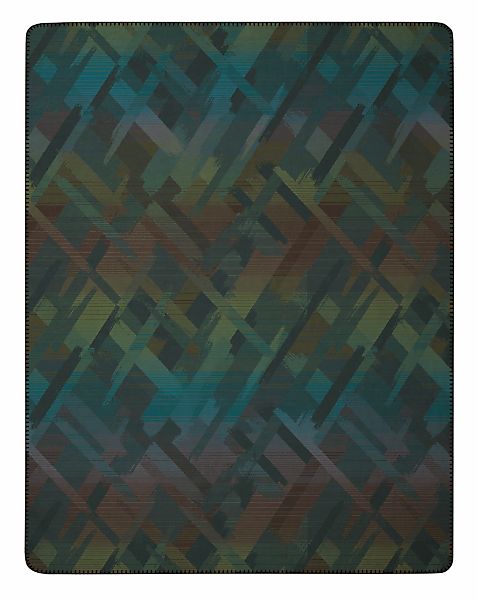 Biederlack Wohndecke "Mossy Glow mit geketteltem Zierstich" Made in Germany günstig online kaufen