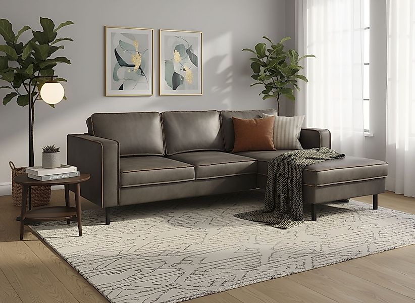 Home affaire Ecksofa "Watkins, wahlweise mit Schlaffunktion/Bettkasten, mod günstig online kaufen