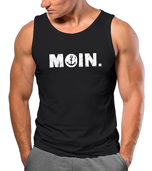 Neverless Tanktop Herren Tank-Top Moin Dialekt günstig online kaufen