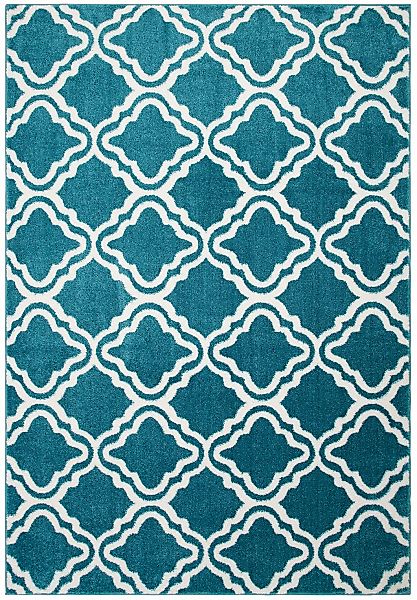 my home Teppich "Debora" rechteckig 13 mm Höhe Kurzflor Teppich, gemustert, günstig online kaufen