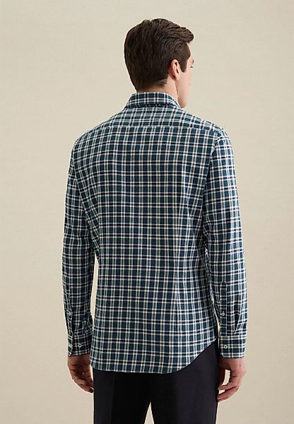 seidensticker Flanellhemd "Shaped", Shaped Langarm Button-Down-Kragen Karo günstig online kaufen