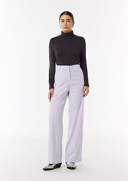 comma Chinos Hose Wide-Leg-Hose aus fließendem günstig online kaufen