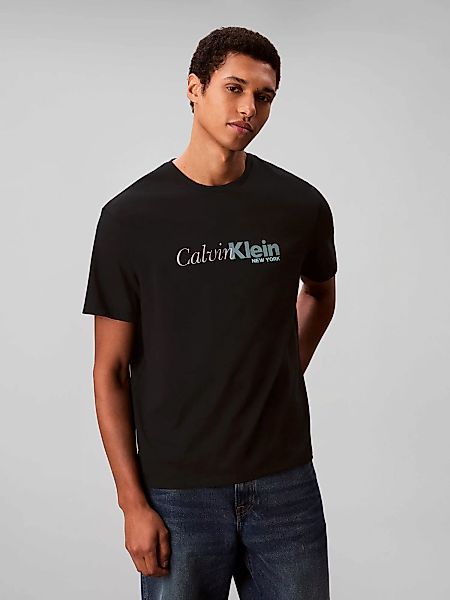 Calvin Klein T-Shirt "SS 20S EU CALVIN CURSIVE GRAPHIC", Mit Rundhalsaussch günstig online kaufen