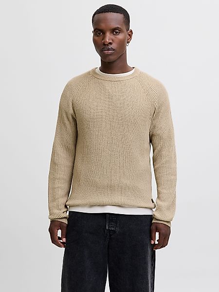 Jack & Jones Rundhalspullover JJPANNEL KNIT günstig online kaufen
