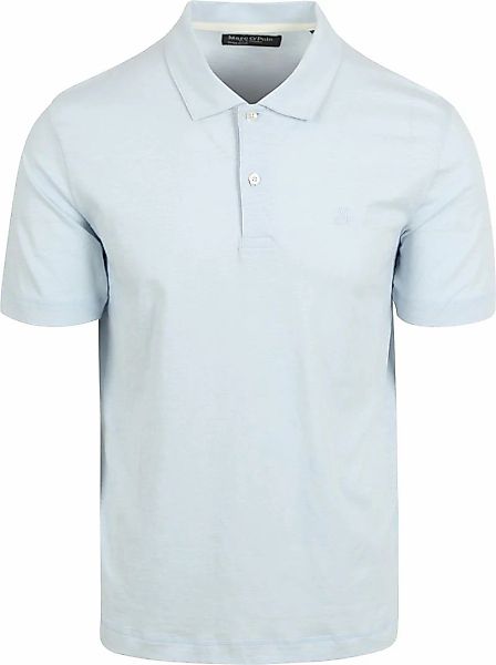 Marc O'Polo Poloshirt Slubs Starlight Blau - Größe M günstig online kaufen