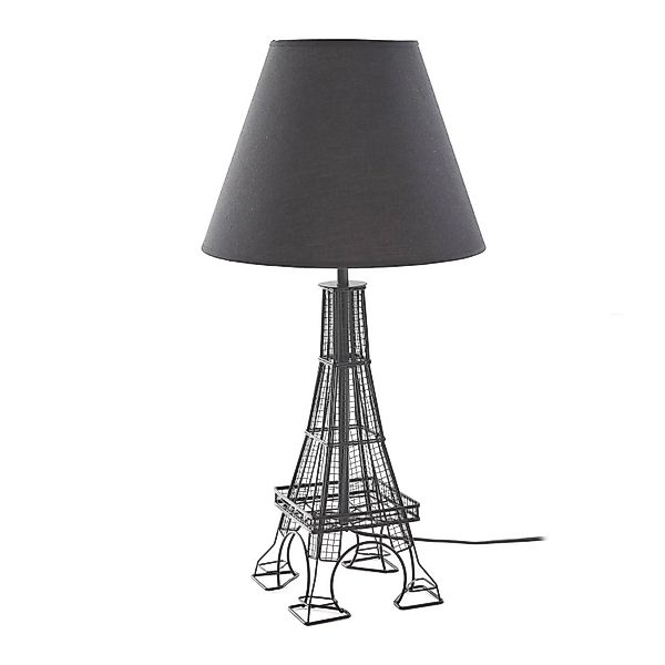 Lindby Tischlampe Croia 10013059 Design Modern in Schwarz aus Textil 1-flam günstig online kaufen