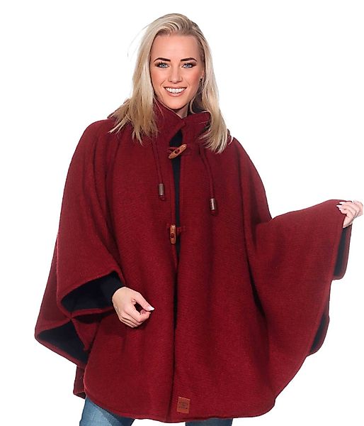 KUNST UND MAGIE Strickcape Strick Poncho+Kapuze günstig online kaufen