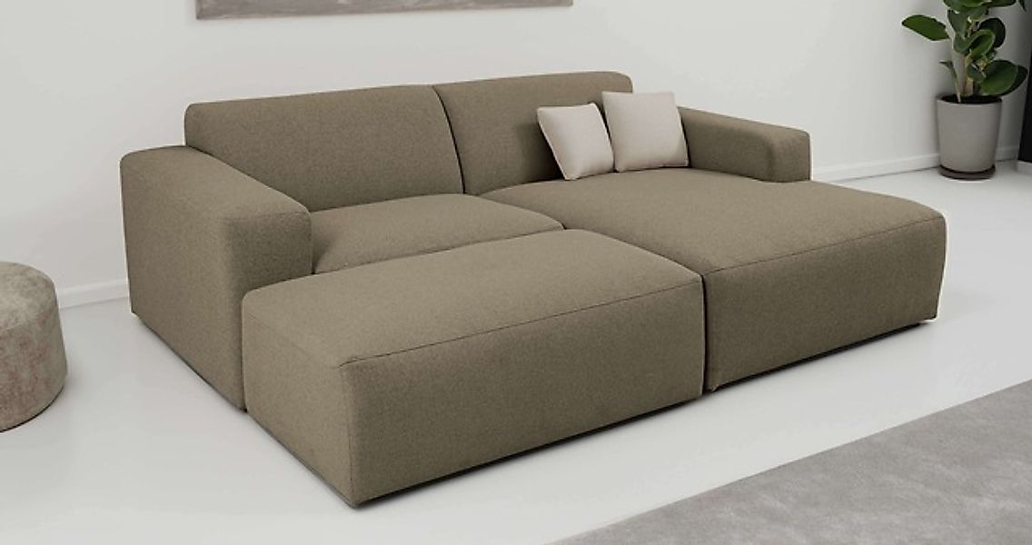 INOSIGN Ecksofa »Koa,228cm, L-Form, Modulsofa, Webstoff, Cord, Struktur, Ch günstig online kaufen
