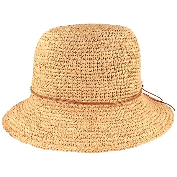 Breiter Strohhut Knautschbarer Glockenhut aus Raffia-Stroh günstig online kaufen