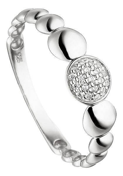 JOBO Fingerring "Ring mit 19 Zirkonia", 925 Silber günstig online kaufen