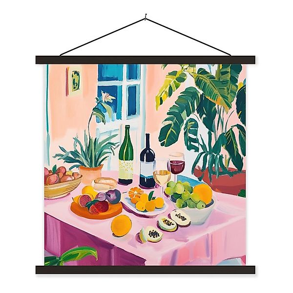 MuchoWow Poster Tisch - Wein - günstig online kaufen