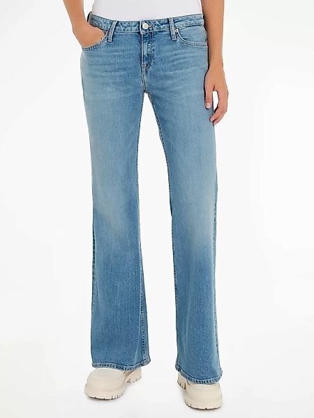 Tommy Jeans Bequeme Jeans "Sophie Low Wais Flare Wide", mit Ledermarkenlabe günstig online kaufen