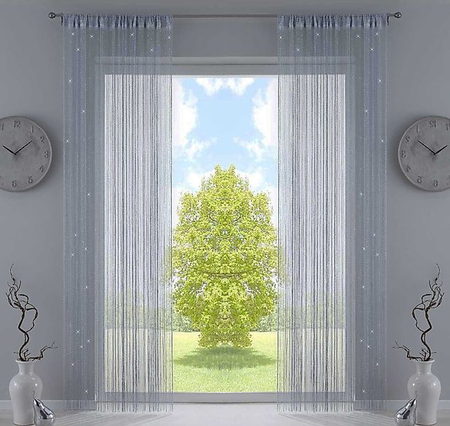 Gardinenbox Gardine, Kräuselband (2 St), transparent, günstig online kaufen
