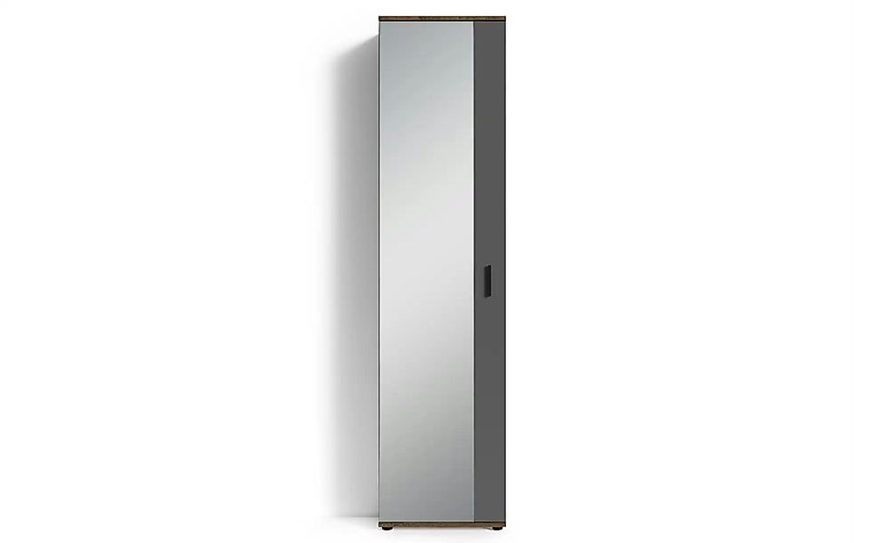 by Living Garderobenschrank  Jakob ¦ grau ¦ Maße (cm): B: 49 H: 196 Schränk günstig online kaufen