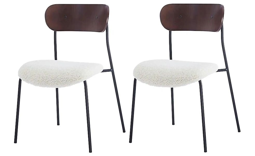 Stuhl 2er-Set  Lincoln ¦ weiß ¦ Maße (cm): B: 51,5 H: 79 Stühle > Polsterst günstig online kaufen