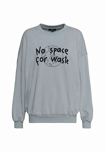 Mavi Sweatshirt No Waste Loose Fit, "No space for waste" Print, Gr. XL günstig online kaufen
