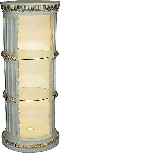 JVmoebel Vitrine Vitrine Bar Regal Glas Amphore Vase Bodenfase Säule Schran günstig online kaufen