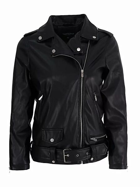 Freshlions Lederimitatjacke Freshlions Leather Zipper Jacket schwarz S günstig online kaufen