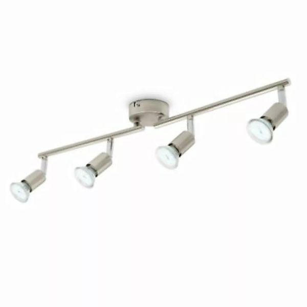 B.K.Licht LED Deckenleuchte GU10 Metall Lampe Decken-Spot schwenkbar 4-flam günstig online kaufen