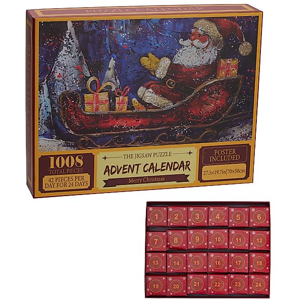 Annastore Adventskalender Adventskalender Puzzle Weihnachten – günstig online kaufen