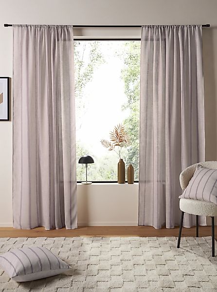 LeGer Home by Lena Gercke Gardine "Zayla" Stangendurchzug 1 Stk. tlg. Stang günstig online kaufen