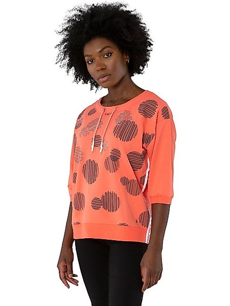 Gio Milano Sweatshirt G30-1101, Sweatshirt mit Kreisen und Strassbesatz Dek günstig online kaufen