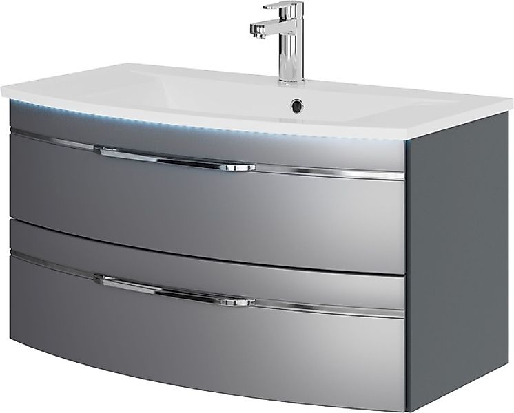 Saphir Waschtisch »Serie 7045 Mineralmarmor-Waschtisch und Unterschrank, 91 günstig online kaufen