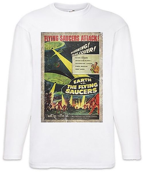 Urban Backwoods Langarmshirt Earth Vs. Flying Saucers I Langarm T-Shirt Ufo günstig online kaufen