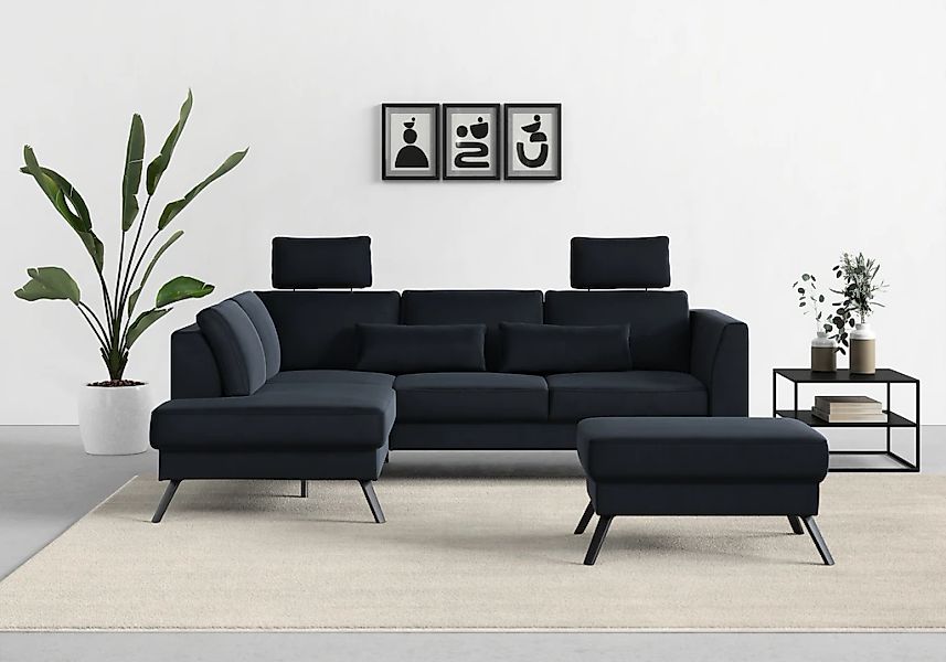 sit&more Ecksofa "Lindholm L-Form" mit Sitztiefenverstellung und Federkern günstig online kaufen