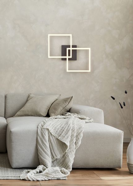 my home LED Deckenleuchte »ANTJE, Deckenlampe, schwenkbare LED-Rechtecke« L günstig online kaufen