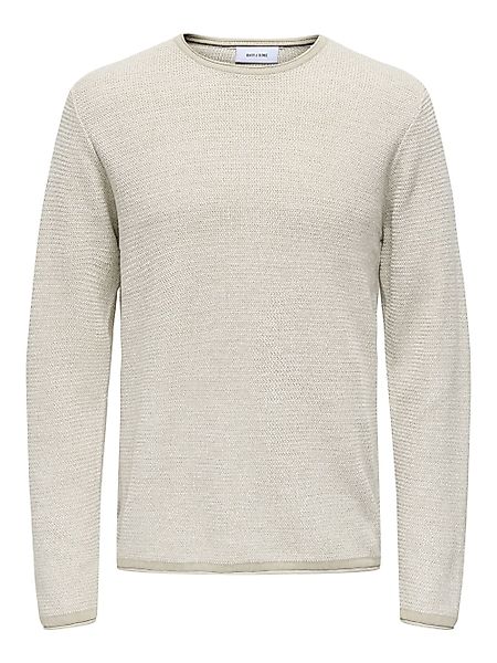 ONLY & SONS Strickpullover ONSERIC REG 12 STRUC CREW KNIT aus Baumwolle günstig online kaufen