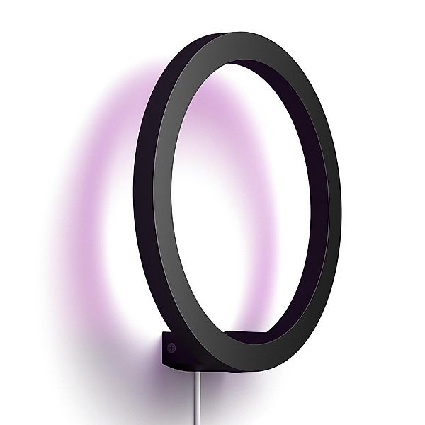 Philips Hue Bluetooth White & Color Ambiance Wandleuchte Sana in Schwarz 20 günstig online kaufen