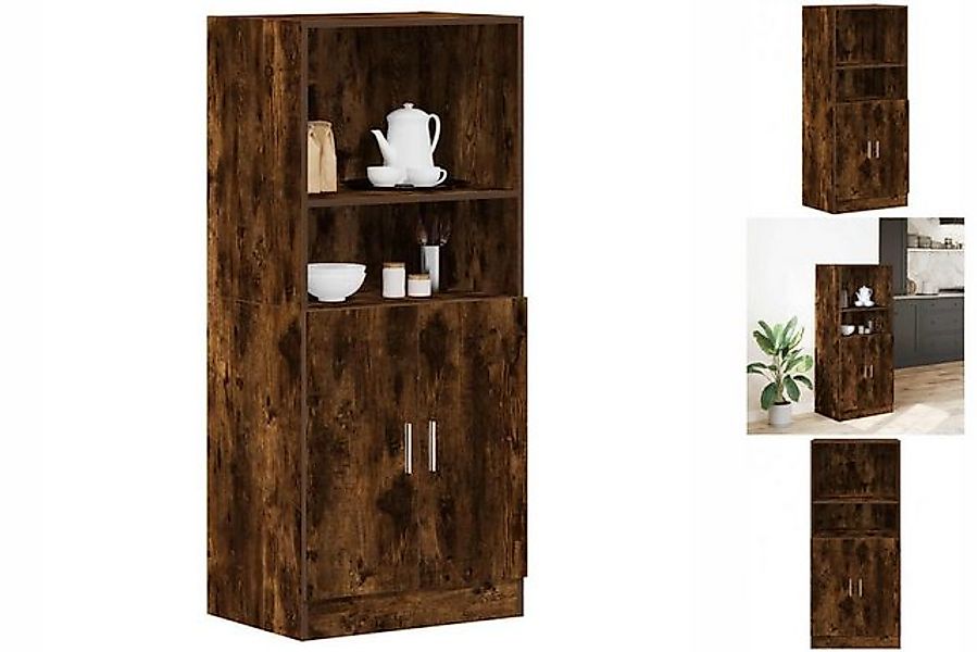 vidaXL Hängeschrank Küchenschrank Räuchereiche 57x41,5x131,5 cm Holzwerksto günstig online kaufen