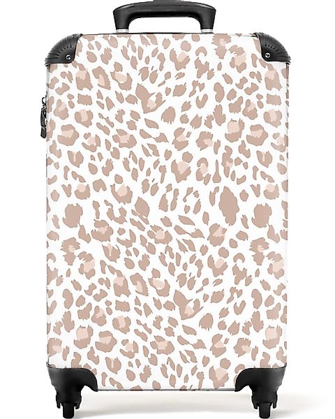 NoBoringSuitcases.com© Hartschalen-Trolley Tiermuster - Braun - günstig online kaufen