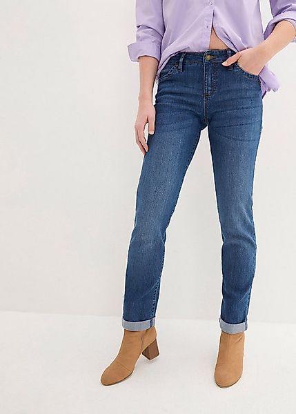 bonprix Straight-Jeans Regular Fit, mit Aufschlag, im Five-Pocket-Style günstig online kaufen