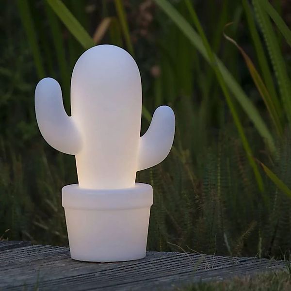 LED Tischleuchte Cactus in Weiß 2W 90lm IP44 günstig online kaufen